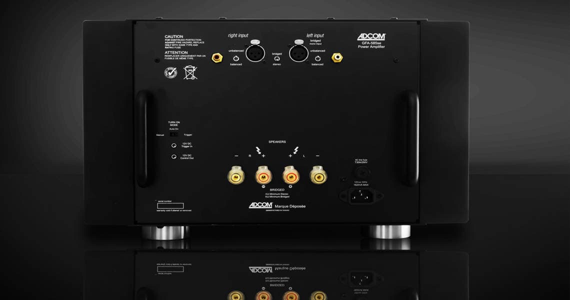 Adcom GFA-585se — 450 W into 8 Ohm stereo power amplifier (2)